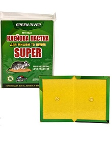 Мишоловка липка зелена "Super" 17*12см MH-5023 - 1 - smarttoys.com.ua