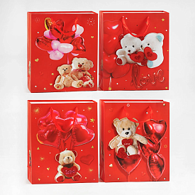 Пакет подарунковий С 57772 (300) 4 види, “Кохання”, СЕРЕДНІЙ, ВИДАЄТЬСЯ ТІЛЬКИ МІКС ВИДІВ - 1 - smarttoys.com.ua