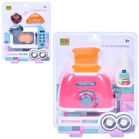 Побутова техніка WS011 продукти, 2 види (тостер, микрохвильова піч), бліст., 17-21,5-6 см. - 1 - smarttoys.com.ua