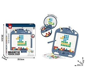 Мозаїка HD 135 A (60/2)  “Космічна ракета”, магнітний стилус, картки із завданнями, в коробці   - 1 - smarttoys.com.ua