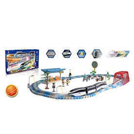 Залізниця 22910  акум., локомотив, вагони, фігурки,USB, муз., світло, кор., 54-34-11 см. - 1 - smarttoys.com.ua