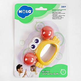 Брязкальце E 318 B-3 (72/2) “Hola”, "Краб", на листі - 1 - smarttoys.com.ua