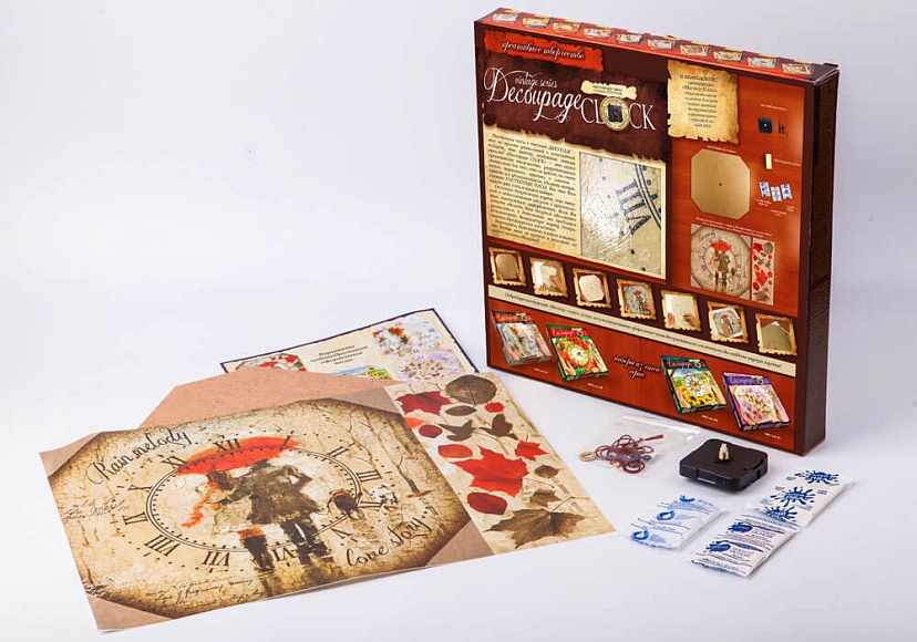 Комплект креативної творчості "Decoupage Clock"  DKС-01-06 - 2 - smarttoys.com.ua