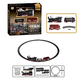 Залізниця 9299-77 локомотив, 2 вагони, 13дет., муз., бат., кор., 27-25-5 см. - 1 - smarttoys.com.ua
