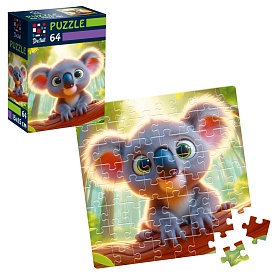 Пазли De.tail. Коала на гілці. 64 деталі DT1234-18 (укр) - 1 - smarttoys.com.ua