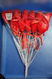 Сувенір у вигляді серця з пенопласту на паличці 7508 - 1 - smarttoys.com.ua