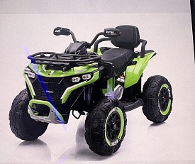 Квадроцикл M 6272EBLR-5(24V) 2,4G радіок,1*24V8AH, 2*45W, MP3,USB,TF,BT,EVA,шкіра,муз,світло,зелений - 1 - smarttoys.com.ua