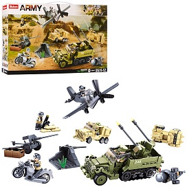 Конструктор SLUBAN M38-B0812 "Army": військовий транспорт, фігурки, 552 дет., кор., 48-29-7 см. - 1 - smarttoys.com.ua