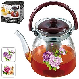 Чайник-заварник скляний 2.4л, MS-0244 (12шт) - 1 - smarttoys.com.ua