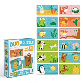 Пазл ДУО Хто що їсть - 1 - smarttoys.com.ua