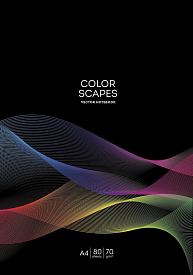 Зошит загальний, скоба, А4/80арк., у клітинку, білий блок, 70г/м2, картон, ВД-лак, Student - 1 - smarttoys.com.ua