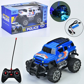 Джип BJL060 радіокер., акум, 1:20, поліція, гум.колеса,USB,2 кольори,муз.,світло,кор.,26-14,5-13,5см - 1 - smarttoys.com.ua