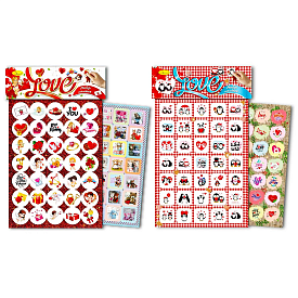 Набір наліпок "Love" А5 2 арк. НС-А5-08 (32) "Апельсин" - 1 - smarttoys.com.ua