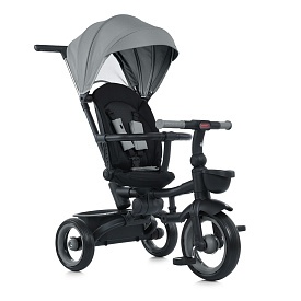 Велосипед MT 1038 Grey 3 колеса EVA, поворот., складний, батьків. ручка, багажник, кошик, сірий. - 1 - smarttoys.com.ua