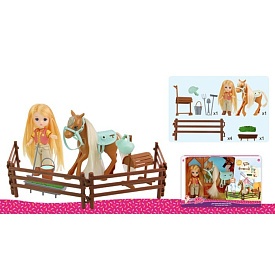 Лялька 92013-A шарнірна, конячка, садові інструменти, кор., 29-18-6 см. - 1 - smarttoys.com.ua