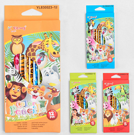 Олівець кольоровий C 45336 12 кольорів, 4 види - 1 - smarttoys.com.ua