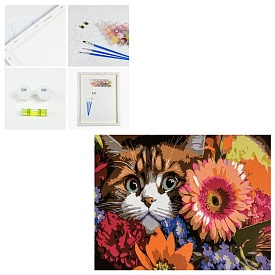 Набір для розпису по номерах Strateg Мрійлива киця розміром 30х40 см (SS1159) - 1 - smarttoys.com.ua