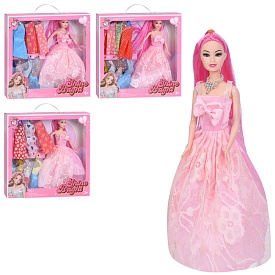 Лялька з вбранням YY2145J 29см, плаття, мікс видів, в кор-ці, 32-32-5,5см - 1 - smarttoys.com.ua