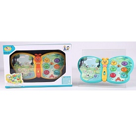 Гра 855-181A метелик, 2 кольори, муз., світло, бат., кор., 21,5-16,5-5,5 см. - 1 - smarttoys.com.ua