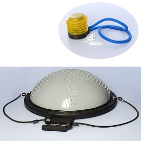 Спортивний інвентар MS 2609-8 балансир. платфора, босу, діам.60см., еспандер, насос, сірий. - 1 - smarttoys.com.ua