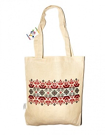 Екосумка із двунитки "Вишиванка" - 1 - smarttoys.com.ua