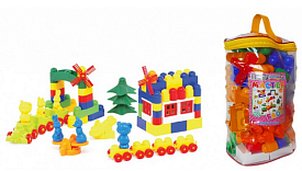 Конструктор "Майстер-Блок" №8 (105 деталей), пак. пвх 1-030  - 1 - smarttoys.com.ua