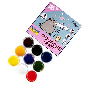 Фарби гуашеві Yes Pusheen 9 кол. 20 мл - 1 - smarttoys.com.ua