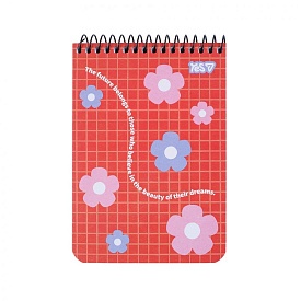 Зошит для записів Yes А6/80 од. спіраль "Smiley and Flowers" - 1 - smarttoys.com.ua