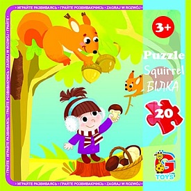 LR06 Пазли ТМ "G-Toys" із серії "Лісові мешканці", 20 ел. - 1 - smarttoys.com.ua
