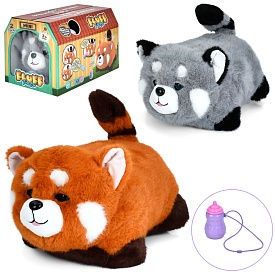 Тварина YG0245 м'яка іграшка, мала панда/червона панда,сенсорний,2 кольори,муз.,бат.,кор.,31,5-15-19 - 1 - smarttoys.com.ua
