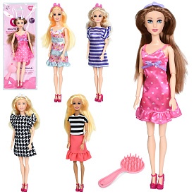 Лялька A813B-1-2-3-10-11 шарнірна, 5 видів, лист, кул., 13-36-4 см. - 1 - smarttoys.com.ua