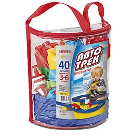 Конструктор дитячий "Автотрек" (40 дет.) рюкзак - 1 - smarttoys.com.ua
