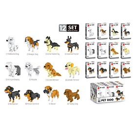 Конструктор 697C собака, від 138дет, кор., 12шт(12видів) в диспл., 24,5-14-16,5см - 1 - smarttoys.com.ua