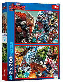 33189 Trefl Пазли "2x200" The Avengers Захисники світу - 1 - smarttoys.com.ua