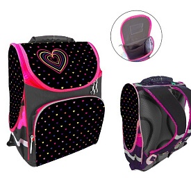 Ранець-короб ортопедичний, Сердечко 34*26*15см, Space, Д - 1 - smarttoys.com.ua