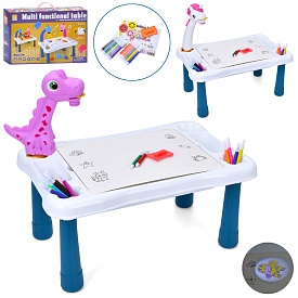 Проектор RFY222-45-46 столик,3диска(24картинки)фломастери,2 види(динозавр,єдиноріг),муз.,світло.,бат - 1 - smarttoys.com.ua