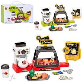 Магазин 668-142-143 вітрина, 41 дет., солодощі, кавоварка, термінал, 2 кольори, бат., 29-17-13,5 см. - 1 - smarttoys.com.ua