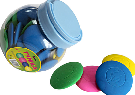 Гумка 3D-R (BX-212), кругла, 4 кол. в асорт., в банці, Leader - 1 - smarttoys.com.ua