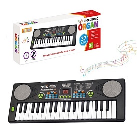 Синтезатор R682 37 клавіш, запис, 16 тонів, регулятор гучности, муз., бат., кор., 44,5-16-5 см.  - 1 - smarttoys.com.ua