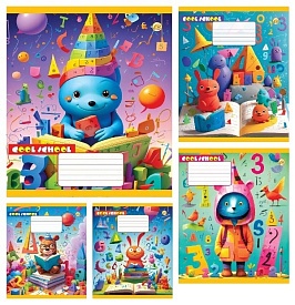 Зошит 12 арк.клітинка Тверда ТА51104 Cool school, 25/600, 5к. - 1 - smarttoys.com.ua