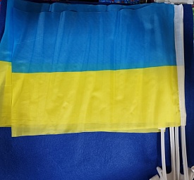 S6033-1 Прапор України на авто * 40 * 30 в уп. 12шт - 1 - smarttoys.com.ua