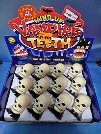 Заводний череп на ніжках, стрибає, 12 шт в упаковці, ціна за 1 шт - 1 - smarttoys.com.ua