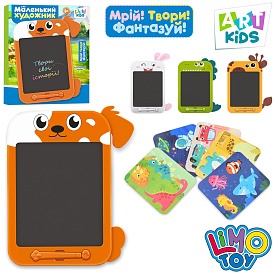 LCD планшет SK 0054 ABCD для малювання, 10 дюймів, 4 види, бат.(таб.), кор., 25-31,5-2 см. - 1 - smarttoys.com.ua