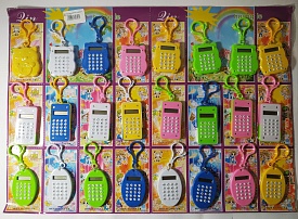 Брелок калькулятор на аркуші Мікс EK19-5 ЦІНА ЗА 1 ШТ НА ПЛАНШЕТЦІ - 1 - smarttoys.com.ua