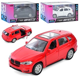 Джип AS-2229 АвтоСвіт, 1:36, мет., інерц., гум. колеса, відчин. двері, 3 кольори,кор.,14,5-7,5-6,5см - 1 - smarttoys.com.ua