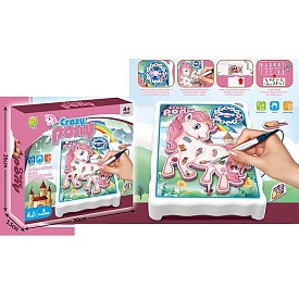 Набiр лiкаря 1295-2 гра, ігрове поле/єдиноріг, пінцет, 12 предм., рулетка, бат., кор., 30-26-5,5 см. - 1 - smarttoys.com.ua