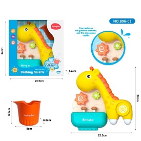 Гра для купання E96-03 жираф, водоспад, присоски, ємність, кор., 23,5-24-7 см. - 1 - smarttoys.com.ua