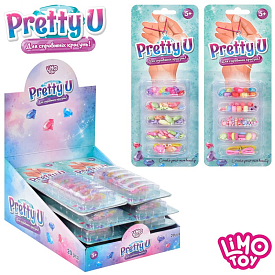 Бісер M 4983 UA намистини, підвіски, нитки, мікс видів, 20 шт. в диспл., лист, 27-21-13 см. - 1 - smarttoys.com.ua