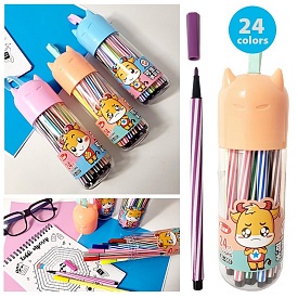 Фломастери, 24 кол., JD- 051-24, в пласт. стакані, 76-7, Імп - 1 - smarttoys.com.ua