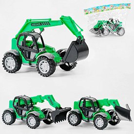 Спецтехніка G 10 (192/2) 3 види, інерція, навісне обладнання, в пакеті - 1 - smarttoys.com.ua